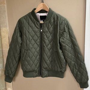 Banana Republic Quilted Bomber Jacket - Small